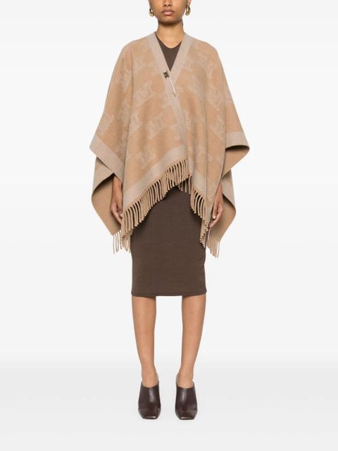 Max Mara Frine wool cape - Neutrals