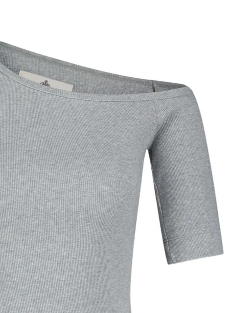 Vivienne Westwood asymmetrical-ribbed T-shirt - Grey