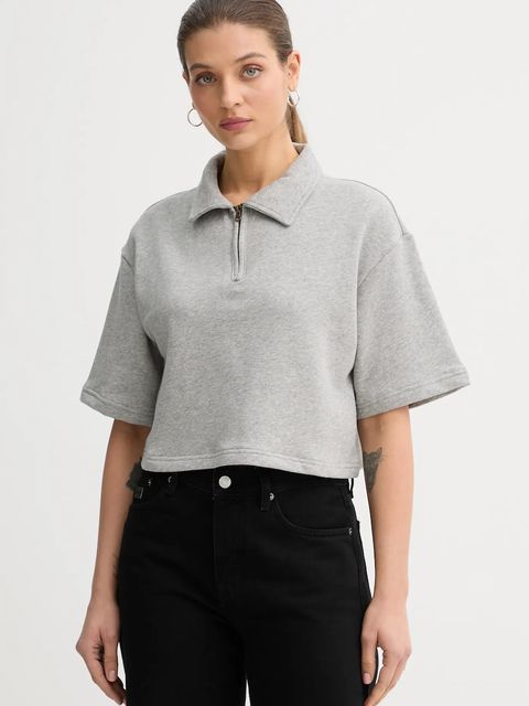 United Colors of Benetton polo bawełniane x Stranger Things damski kolor szary 33NVD3015 - zdjęcie produktu nr 1