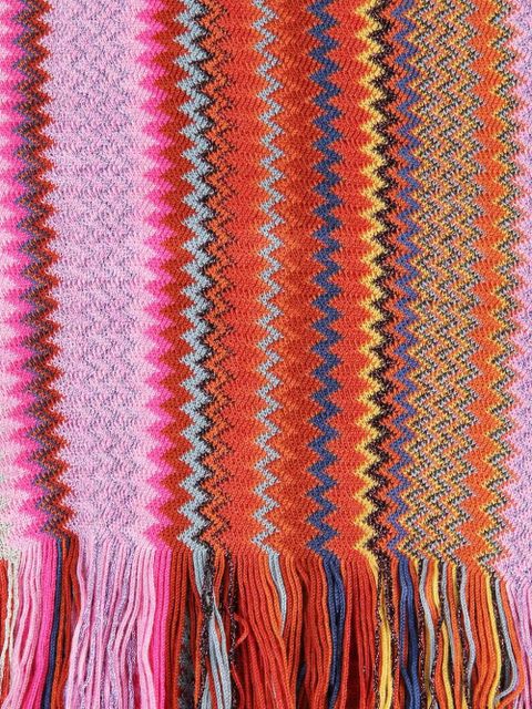 Missoni fringed chevron scarf - Orange - zdjęcie produktu nr 2
