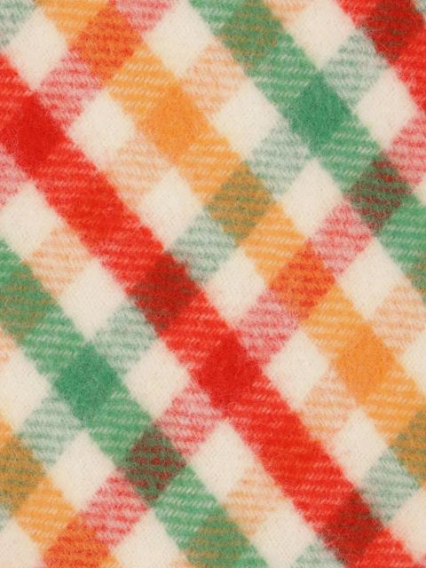 Miu Miu checked wool-blend skirt - Green - zdjęcie produktu nr 2