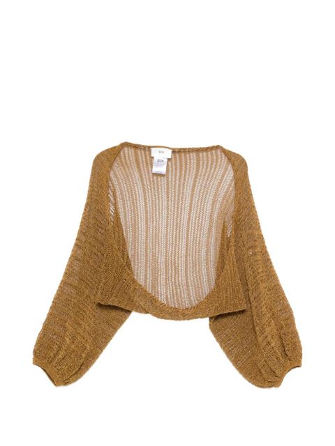 SOLOTRE long-sleeve cardigan - Brown - zdjęcie produktu nr 1