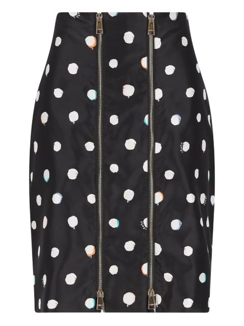 FENDI Falena Dots printed mini skirt - Black - zdjęcie produktu nr 1