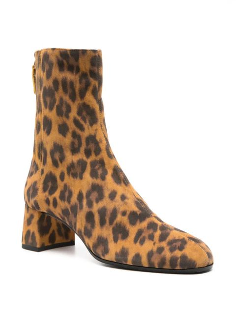 Aquazzura 50mm animal-print boots - Brown - zdjęcie produktu nr 2