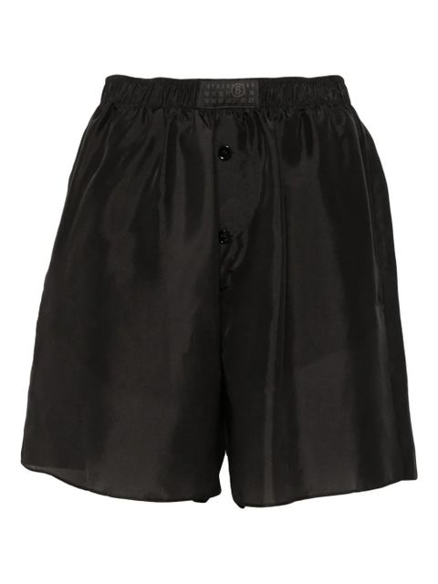 MM6 Maison Margiela silk shorts - Black - zdjęcie produktu nr 1