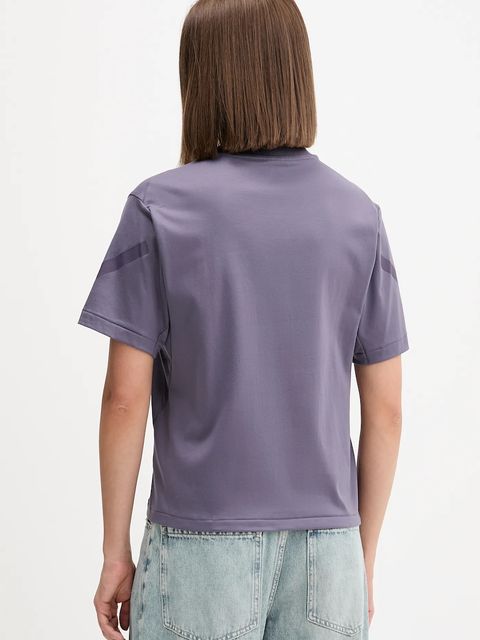 adidas t-shirt bawełniany adidas x Z.N.E damski kolor fioletowy JW7755