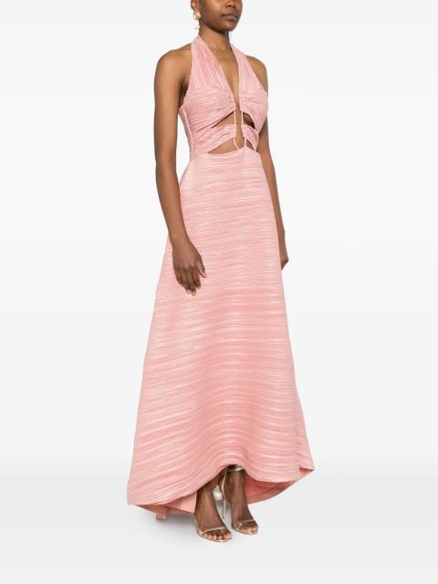 Cult Gaia cutout halterneck dress - Pink