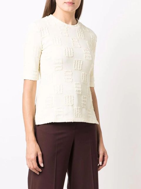 AMBUSH monogram-pattern T-shirt - Neutrals