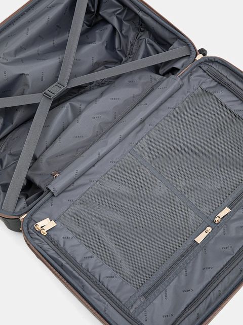 Guess walizka WILDER MEDIUM kolor beżowy TWDP74 52982