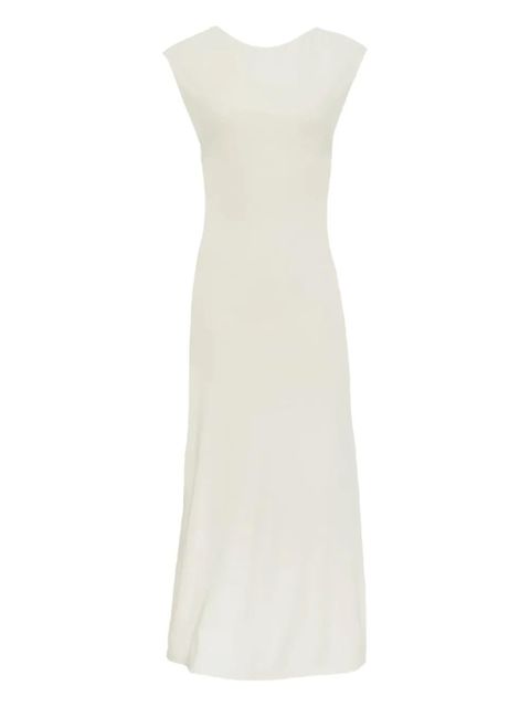 Aya Muse boat-neck midi dress - White - zdjęcie produktu nr 1