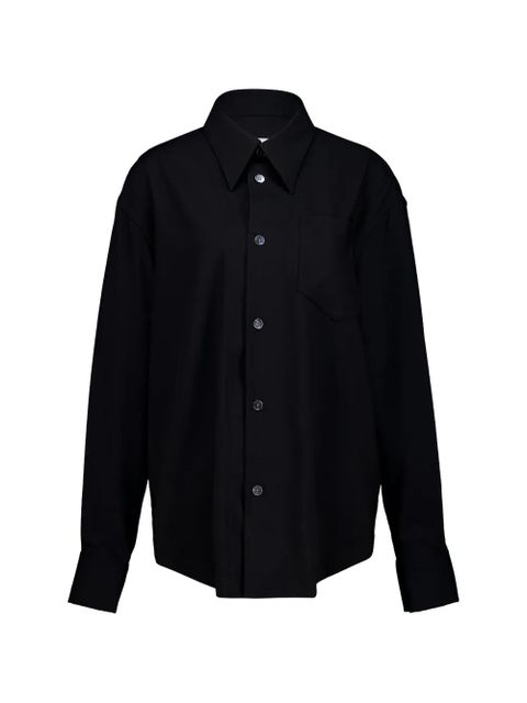 AMI Paris sharp-collar shirt - Black - zdjęcie produktu nr 1