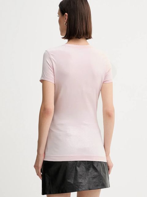 Guess t-shirt damski kolor różowy W5YI16 J1314