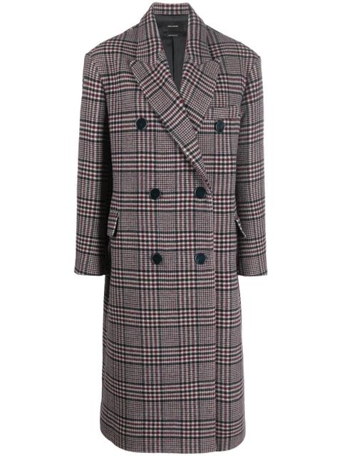 ISABEL MARANT checked wool coat - Blue - zdjęcie produktu nr 1