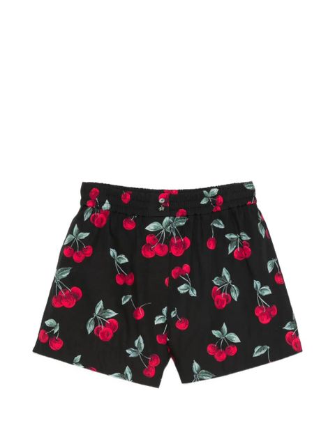 TWINSET cherry-print shorts - Black - zdjęcie produktu nr 1