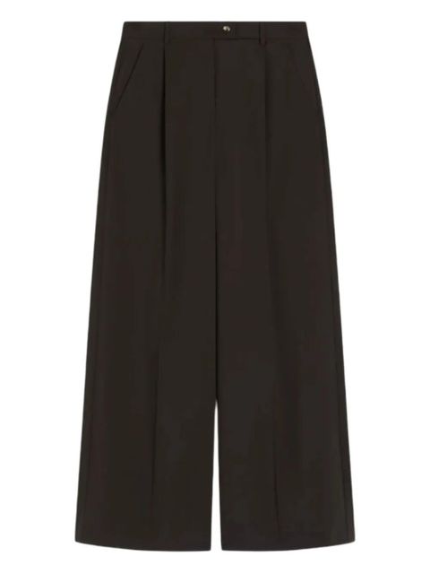 Sportmax button wool trousers - Brown - zdjęcie produktu nr 1