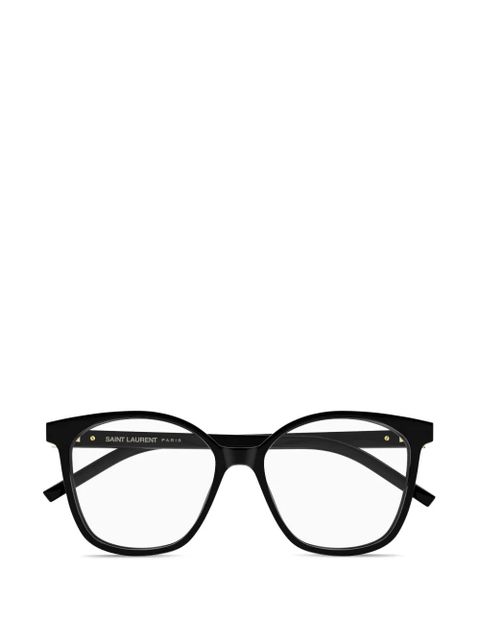Saint Laurent Eyewear geometric-pattern glasses - Black - zdjęcie produktu nr 1