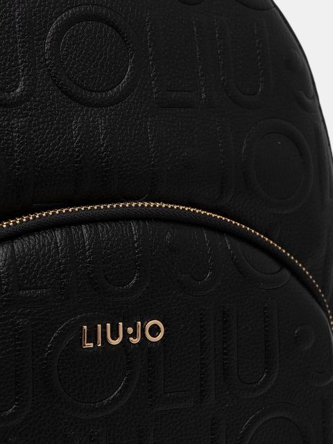 Liu Jo plecak damski kolor czarny mały wzorzysty AF5157.E0538