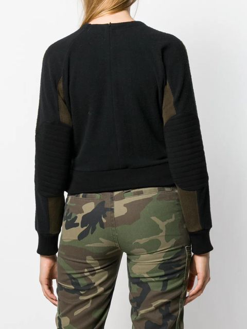 AMBUSH fleece panel sweatshirt - Black