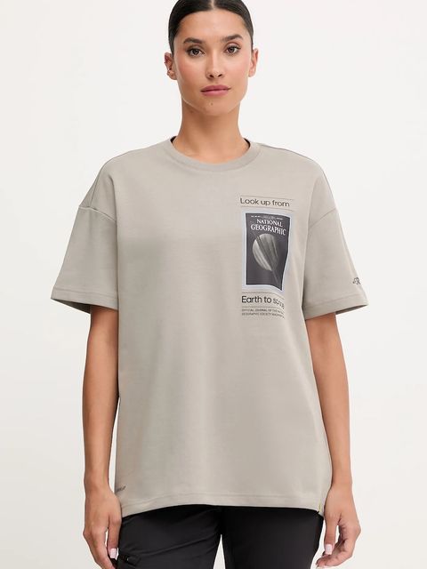 adidas TERREX t-shirt sportowy damski kolor beżowy KC2350 - zdjęcie produktu nr 1