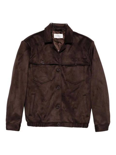 The Frankie Shop button-fastening pocket jacket - Brown