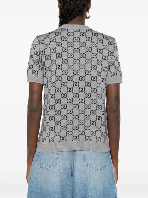 Gucci GG-pattern short-sleeve t-shirt - Grey - zdjęcie produktu nr 2