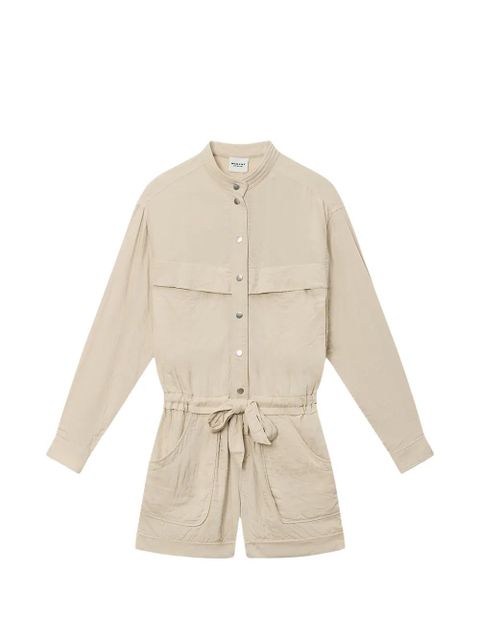 MARANT ÉTOILE Betyna buttoned belted playsuit - Neutrals - zdjęcie produktu nr 1