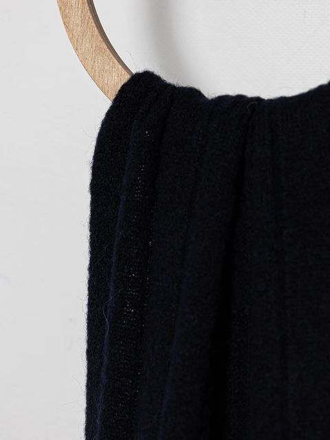 Tommy Hilfiger szalik z dodatkiem wełny damski kolor granatowy gładki AW0AW17787 - zdjęcie produktu nr 2