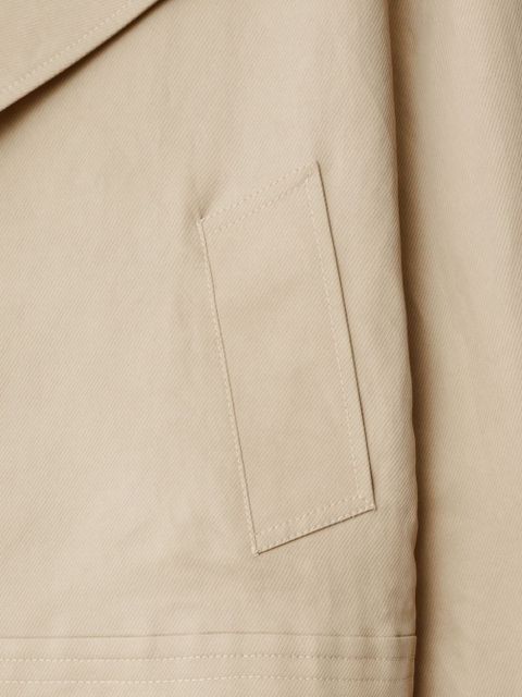 Burberry off-centre canvas trench jacket - Neutrals