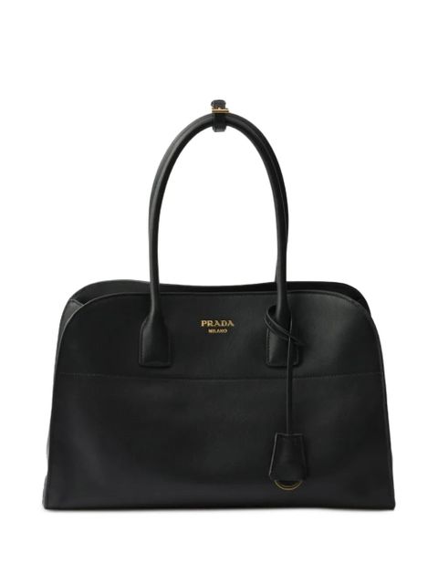 Prada large leather tote bag - Black - zdjęcie produktu nr 1