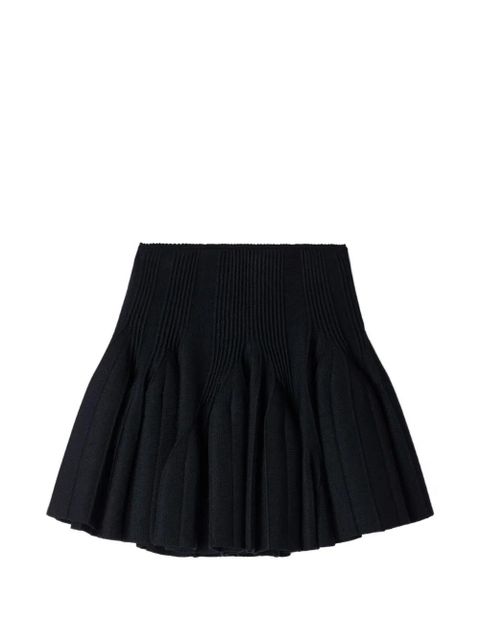 SANDRO mini knit godet skirt - Black - zdjęcie produktu nr 1