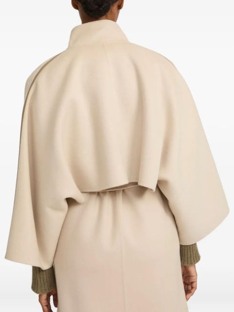 Yves Salomon double-sided cape jacket - Neutrals