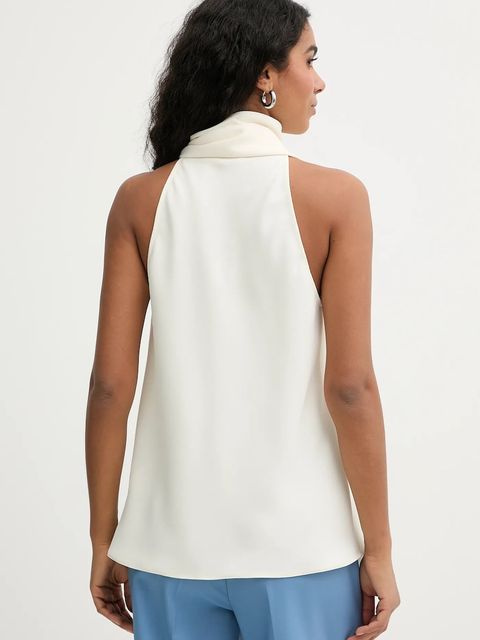 Marella bluzka MLTDALMATA damska kolor beżowy gładka 2613161023200