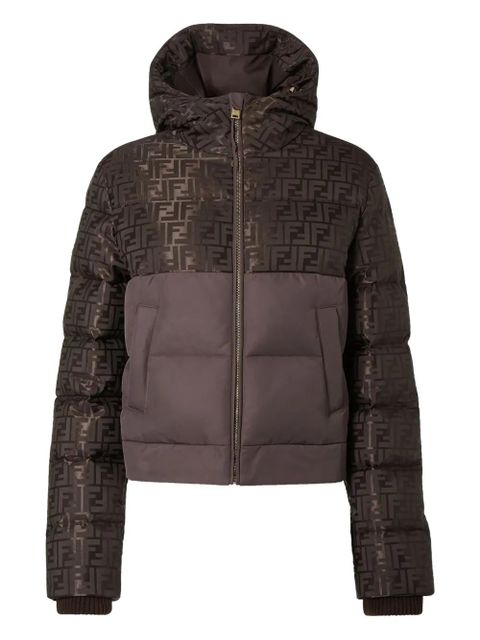 FENDI monogram hooded jacket - Brown - zdjęcie produktu nr 1