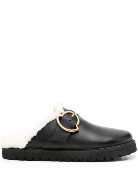 Moncler Bell leather mules - Black - zdjęcie produktu nr 1