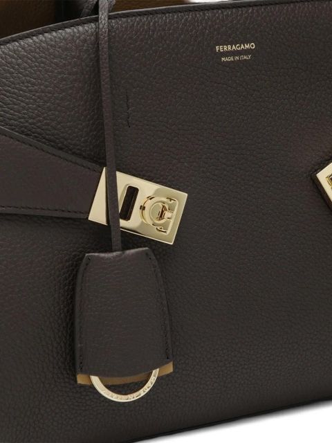 Ferragamo medium Hug tote bag - Brown