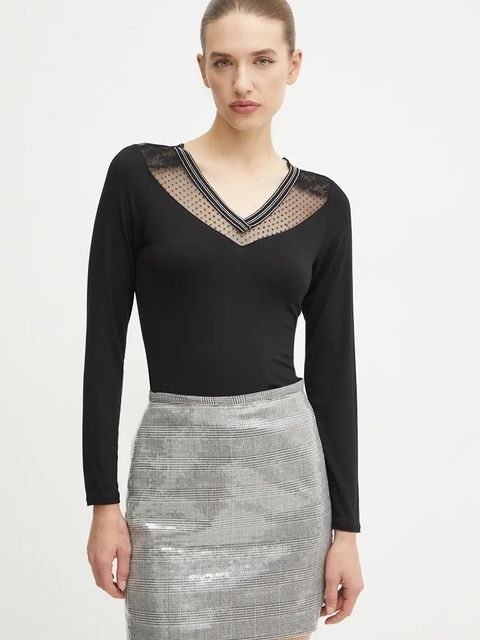 Morgan bluzka TSCOTT damska kolor czarny gładka TSCOTT