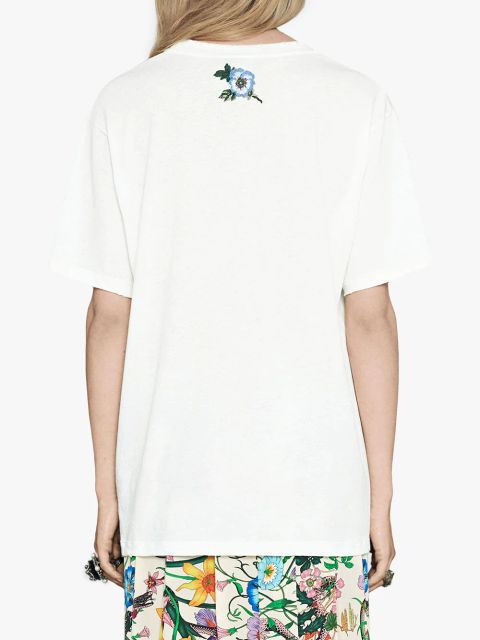 Gucci logo-print cotton T-shirt - White