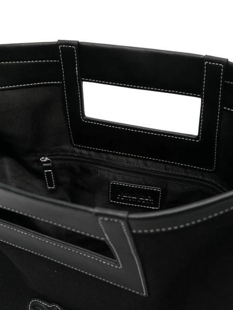 Max Mara logo-applique shoulder bag - Black