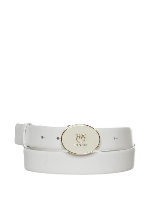 PINKO round buckle belt - White - zdjęcie produktu nr 1