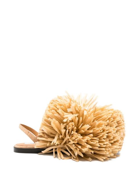 Moschino pompom slingback sandals - Neutrals - zdjęcie produktu nr 1