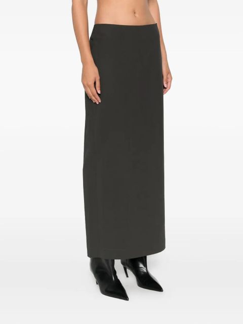 St. Agni low-waist column maxi skirt - Green