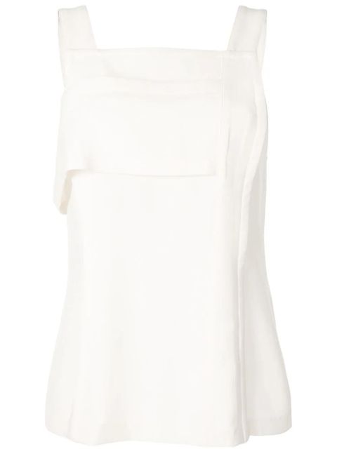 3.1 Phillip Lim panelled cold-shoulder top - White - zdjęcie produktu nr 1