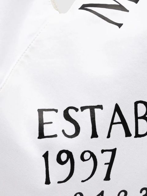 MM6 Maison Margiela numbers motif Japanese tote bag - White