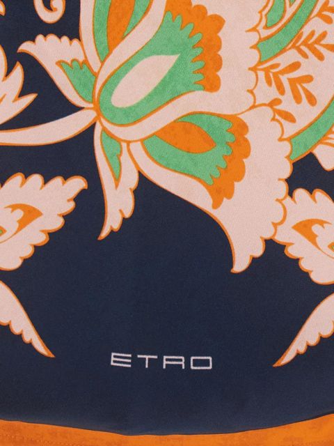 ETRO floral halterneck top - Blue