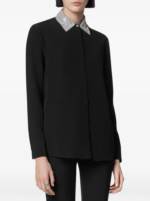 Versace embellished-collar shirt - Black