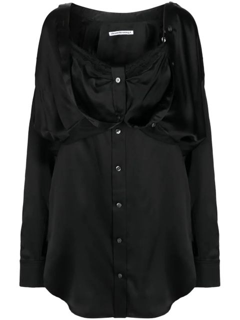 Alexander Wang layered silk minidress - Black - zdjęcie produktu nr 1