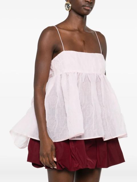 Cecilie Bahnsen Veronica matelassé-effect tank top - Pink - zdjęcie produktu nr 2