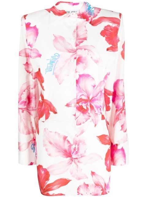 The Attico Margot floral-print minidress - Pink - zdjęcie produktu nr 1