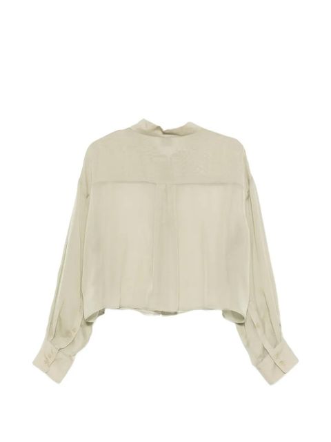 Alysi long-sleeve cropped shirt - Green - zdjęcie produktu nr 2