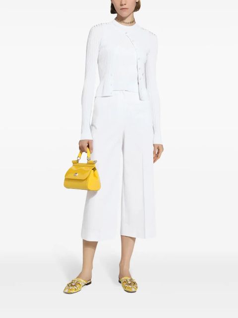 Dolce & Gabbana Stretch ribbed top - White